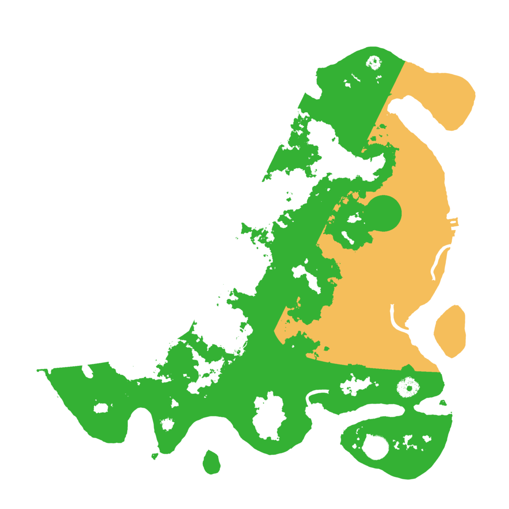 Biome Rust Map: Procedural Map, Size: 3700, Seed: 50172507