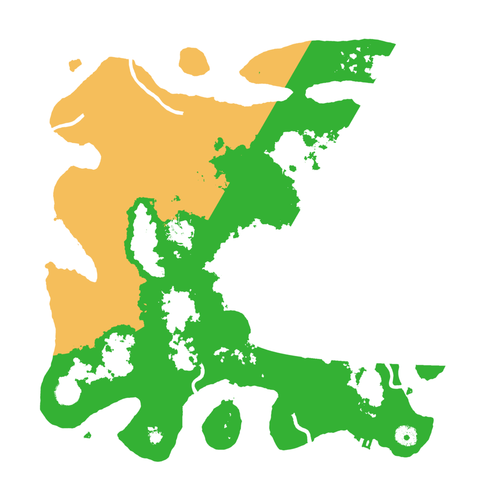 Biome Rust Map: Procedural Map, Size: 3500, Seed: 20230504