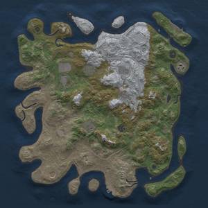 Thumbnail Rust Map: Procedural Map, Size: 4250, Seed: 586488239, 17 Monuments