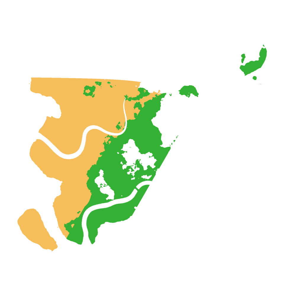Biome Rust Map: Procedural Map, Size: 3000, Seed: 23541
