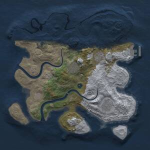 Thumbnail Rust Map: Procedural Map, Size: 3000, Seed: 23541, 10 Monuments