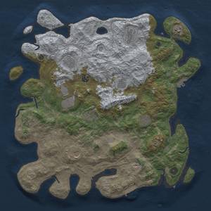 Thumbnail Rust Map: Procedural Map, Size: 4250, Seed: 616427175, 18 Monuments