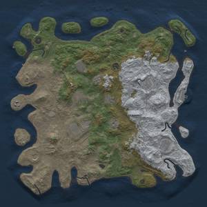 Thumbnail Rust Map: Procedural Map, Size: 4500, Seed: 398794513, 18 Monuments