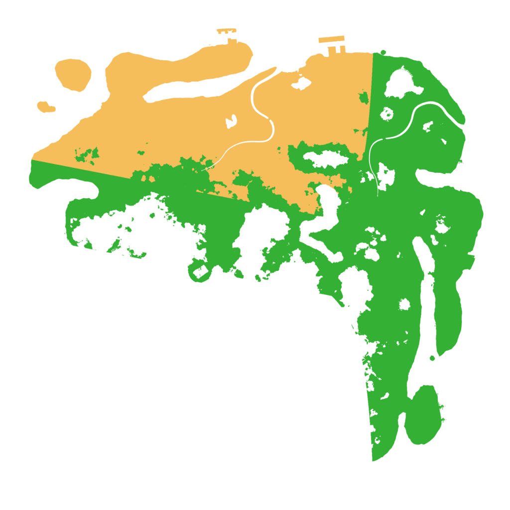 Biome Rust Map: Procedural Map, Size: 4000, Seed: 1992434545