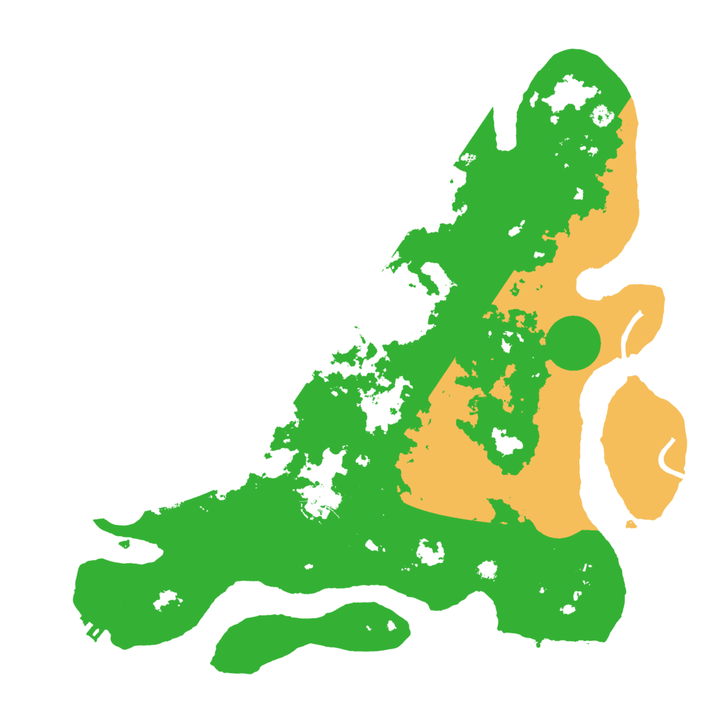 Biome Rust Map: Procedural Map, Size: 3500, Seed: 978389887