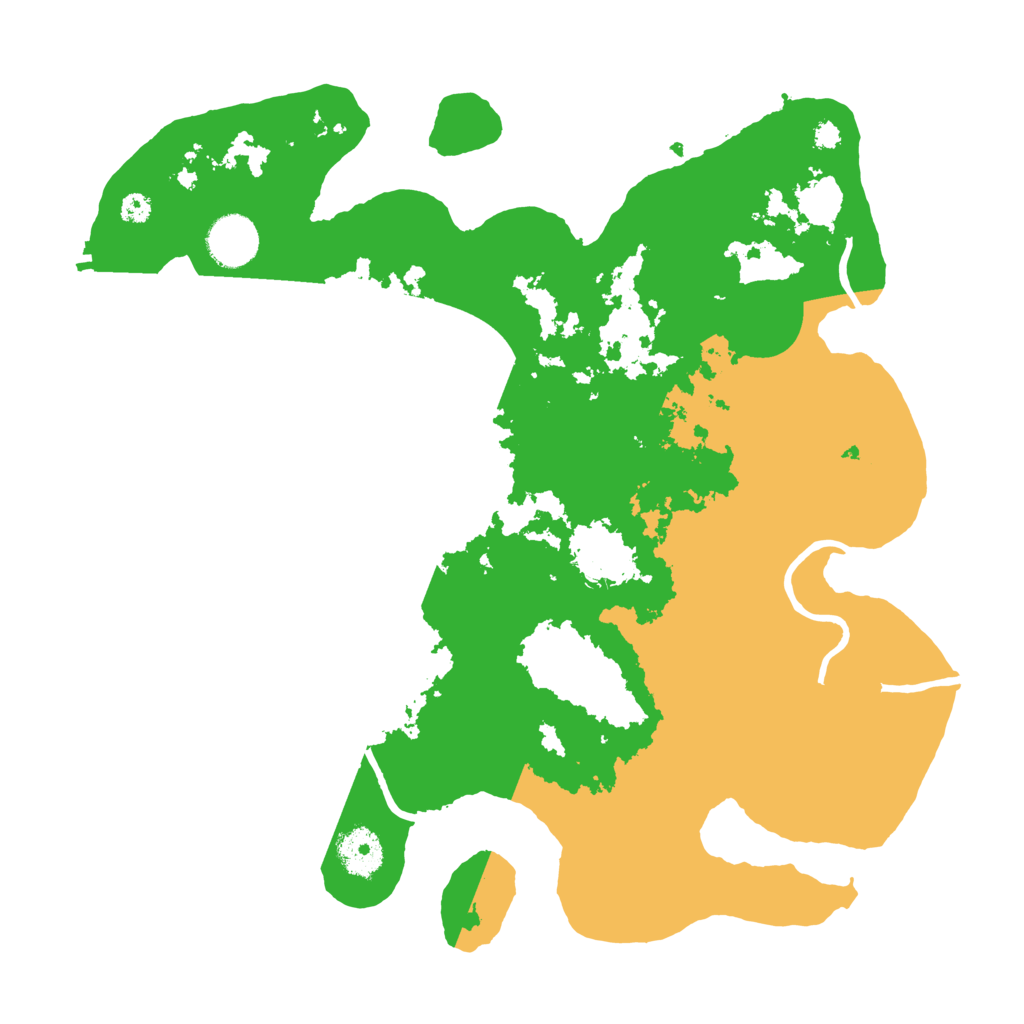 Biome Rust Map: Procedural Map, Size: 3500, Seed: 6708997