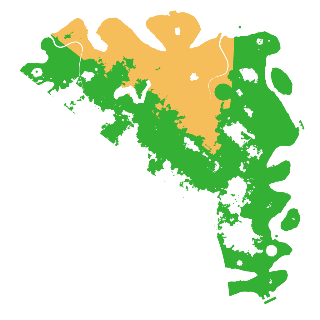 Biome Rust Map: Procedural Map, Size: 5000, Seed: 24163045