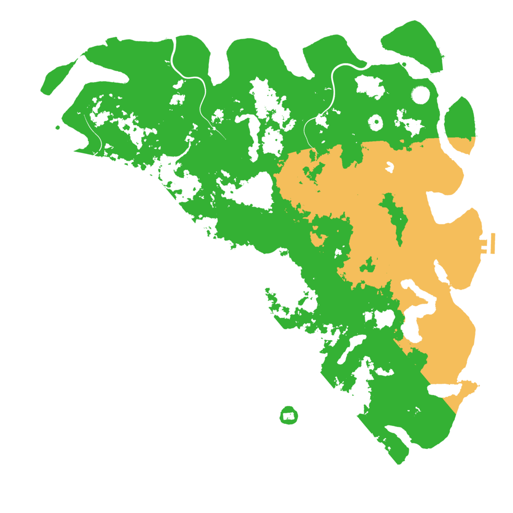 Biome Rust Map: Procedural Map, Size: 5000, Seed: 13195705