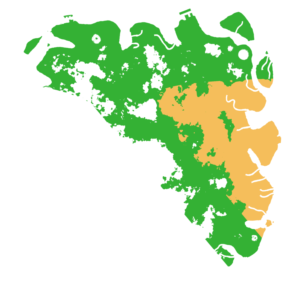 Biome Rust Map: Procedural Map, Size: 5000, Seed: 13195705