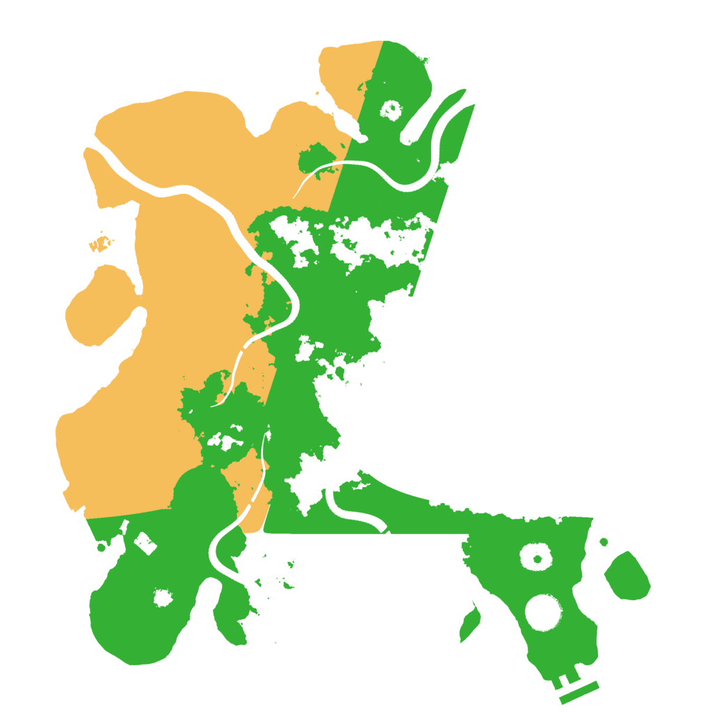 Biome Rust Map: Procedural Map, Size: 3500, Seed: 1964107033