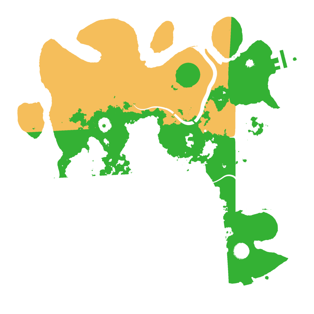 Biome Rust Map: Procedural Map, Size: 3500, Seed: 1153027843