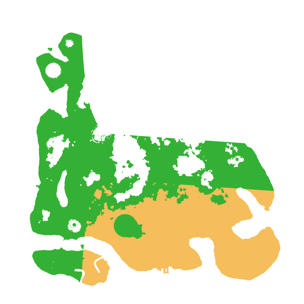 Biome Rust Map: Procedural Map, Size: 3500, Seed: 400442852