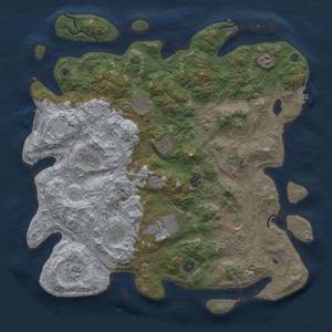 Thumbnail Rust Map: Procedural Map, Size: 4500, Seed: 333777, 19 Monuments