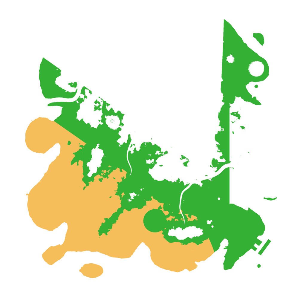 Biome Rust Map: Procedural Map, Size: 3500, Seed: 74577886