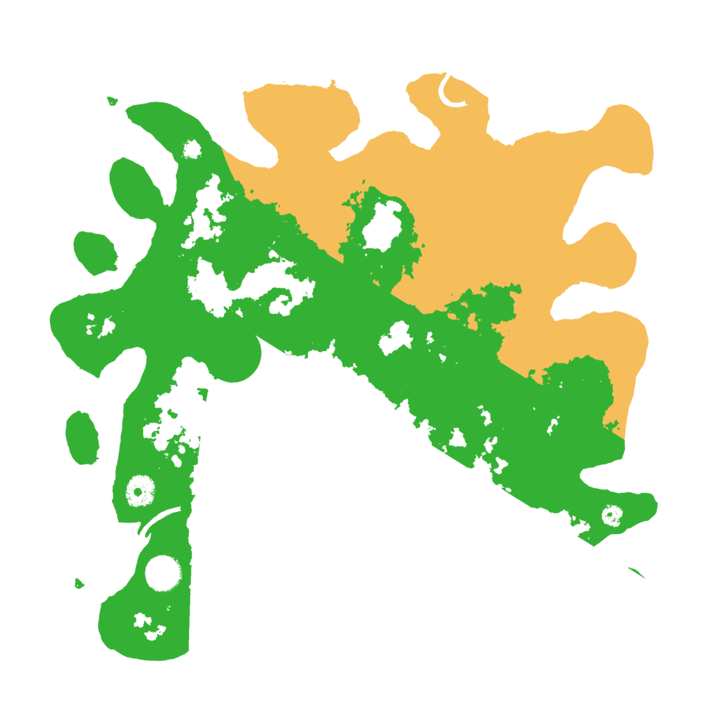 Biome Rust Map: Procedural Map, Size: 3500, Seed: 208342839