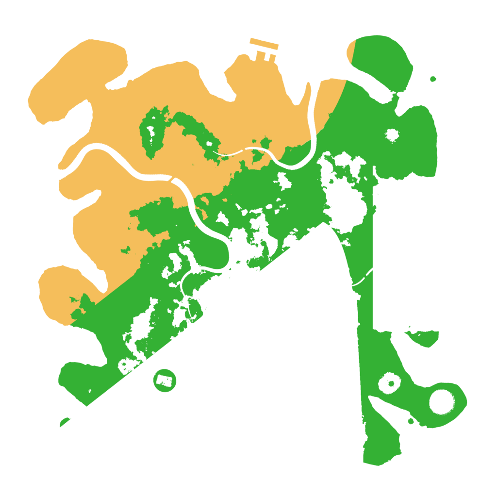 Biome Rust Map: Procedural Map, Size: 3500, Seed: 1142255723