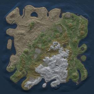 Thumbnail Rust Map: Procedural Map, Size: 4250, Seed: 4257, 17 Monuments