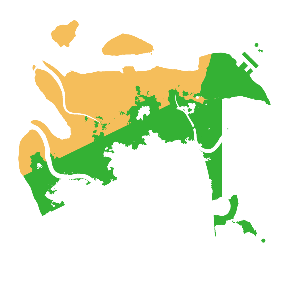 Biome Rust Map: Procedural Map, Size: 3000, Seed: 96983142