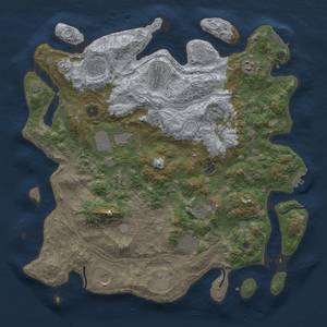 Thumbnail Rust Map: Procedural Map, Size: 4250, Seed: 974272531, 18 Monuments