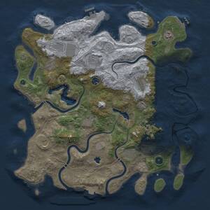 Thumbnail Rust Map: Procedural Map, Size: 4250, Seed: 974272531, 16 Monuments