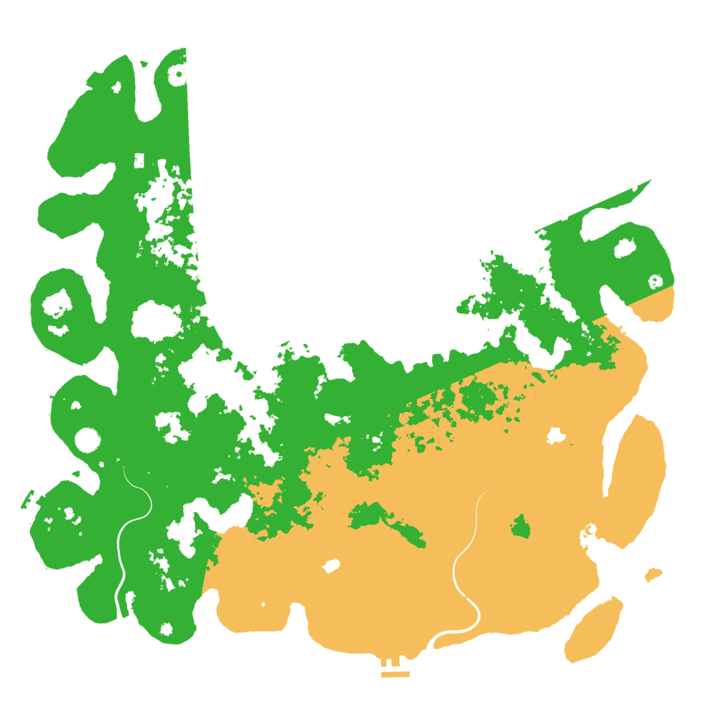 Biome Rust Map: Procedural Map, Size: 5000, Seed: 233323333