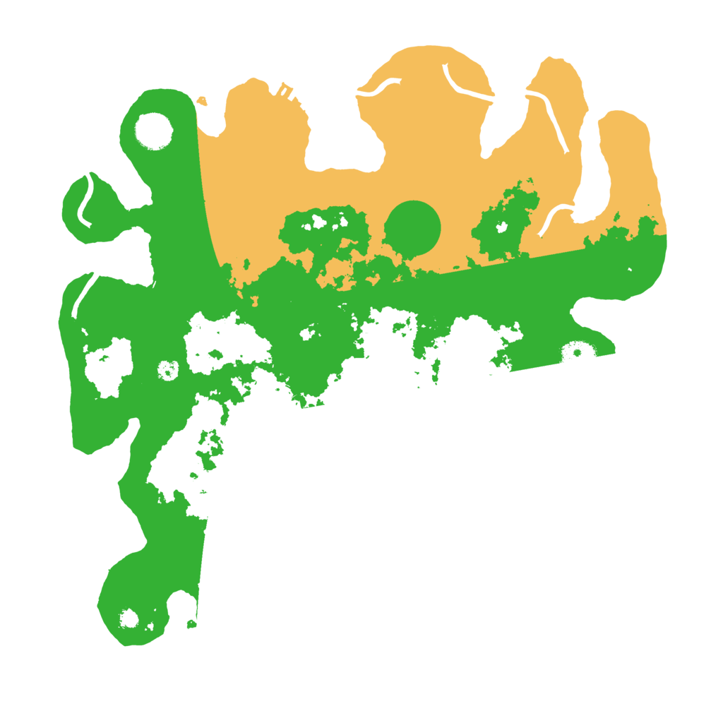 Biome Rust Map: Procedural Map, Size: 3500, Seed: 160253895