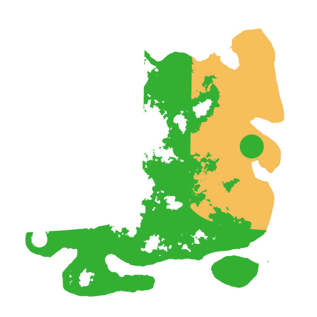 Biome Rust Map: Barren, Size: 3500, Seed: 267199276