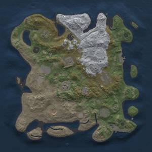 Thumbnail Rust Map: Procedural Map, Size: 3500, Seed: 1737371955, 16 Monuments