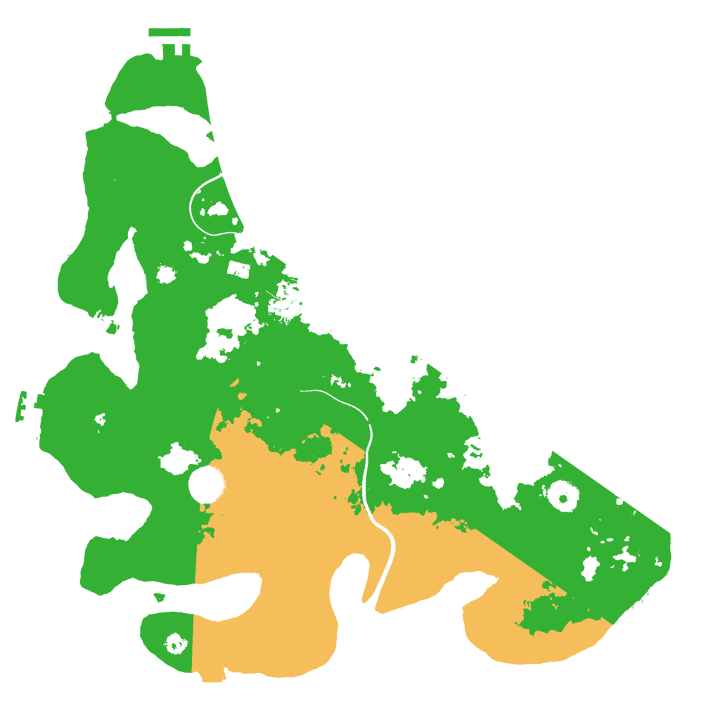 Biome Rust Map: Procedural Map, Size: 3500, Seed: 672406561