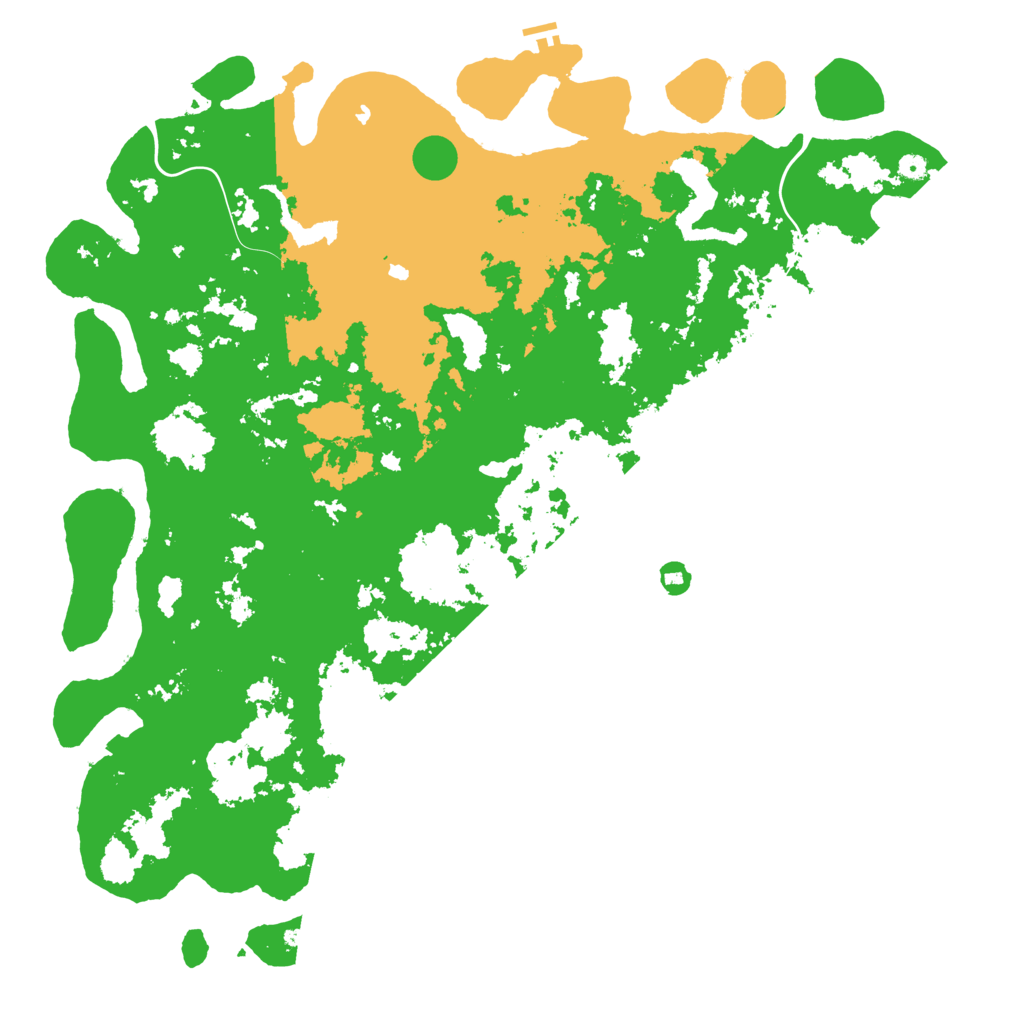 Biome Rust Map: Procedural Map, Size: 6000, Seed: 87632
