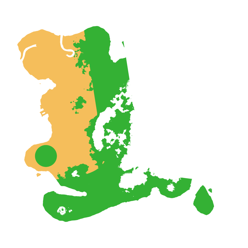 Biome Rust Map: Procedural Map, Size: 3000, Seed: 45128