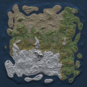 Thumbnail Rust Map: Procedural Map, Size: 5000, Seed: 466671725, 18 Monuments