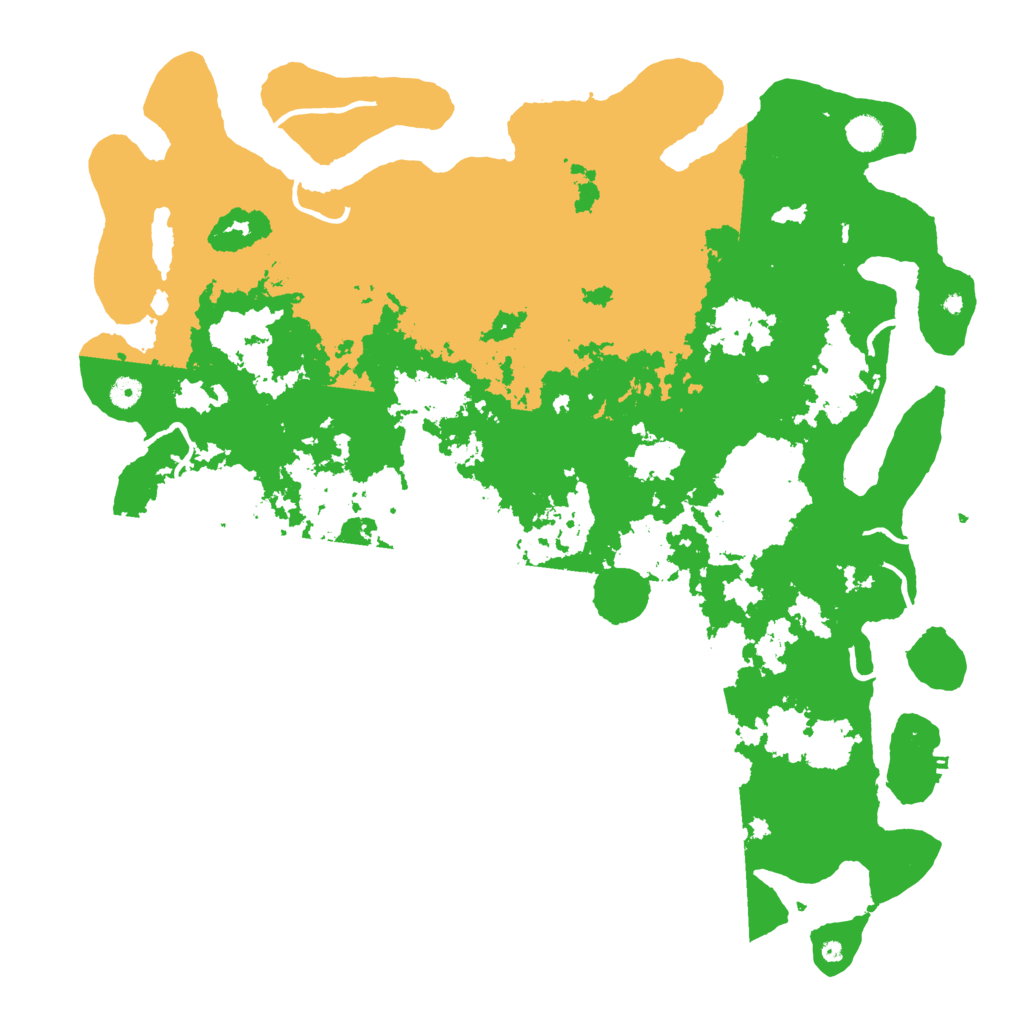 Biome Rust Map: Procedural Map, Size: 5000, Seed: 466671725