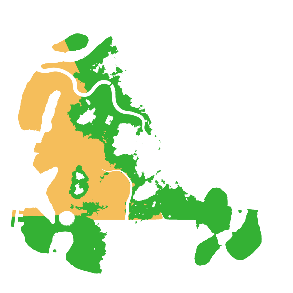 Biome Rust Map: Procedural Map, Size: 3500, Seed: 23548965