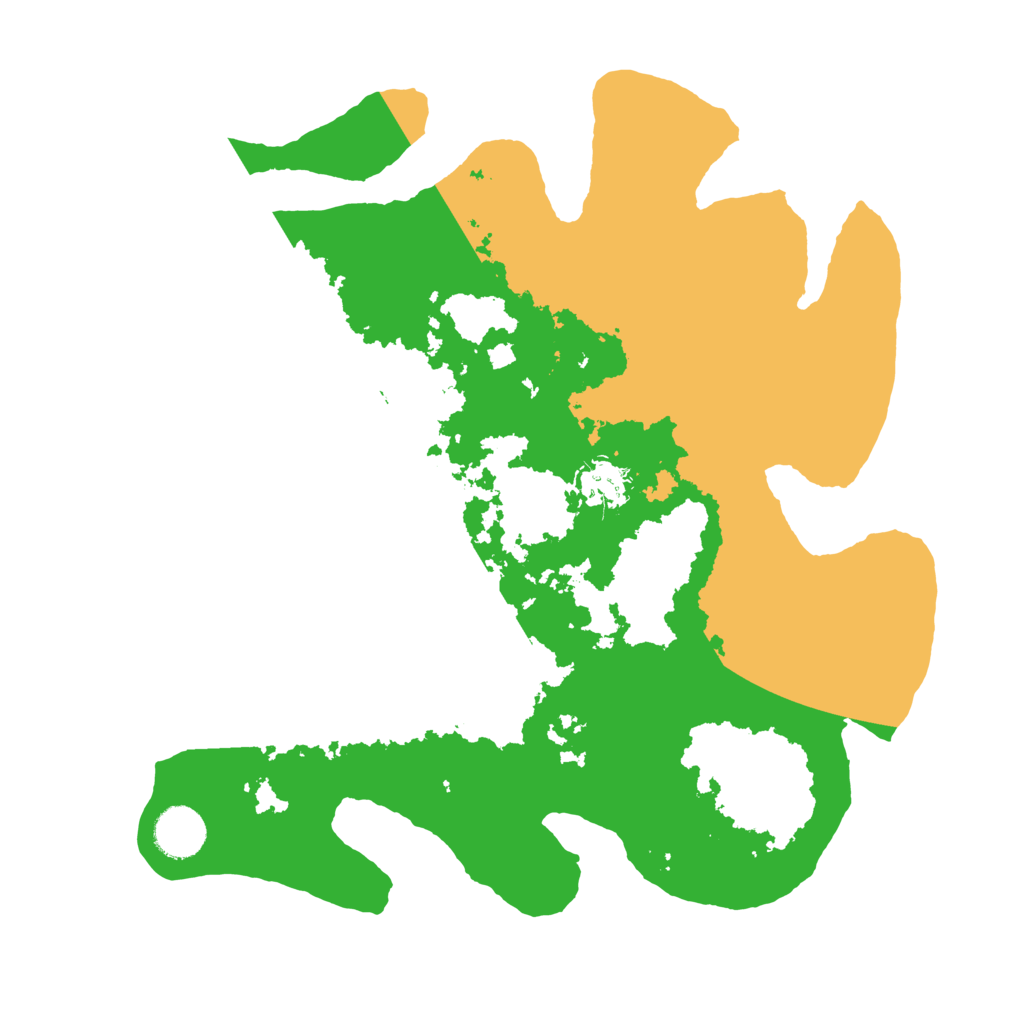 Biome Rust Map: Barren, Size: 3500, Seed: 573142694