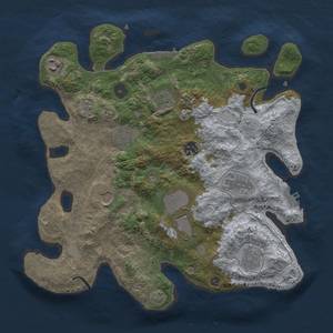 Thumbnail Rust Map: Procedural Map, Size: 3500, Seed: 514034, 16 Monuments