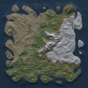 Thumbnail Rust Map: Procedural Map, Size: 5000, Seed: 196855877, 18 Monuments