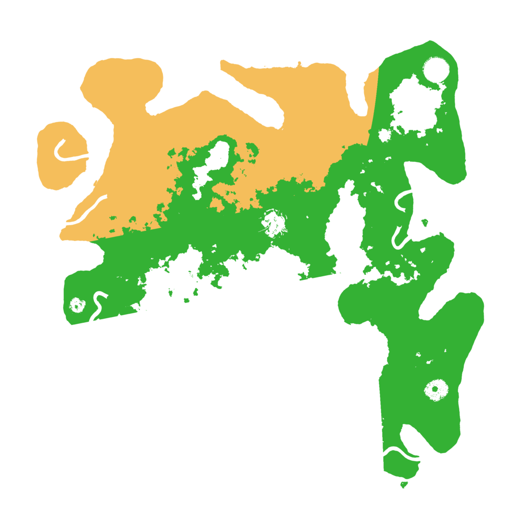 Biome Rust Map: Procedural Map, Size: 3600, Seed: 670107994