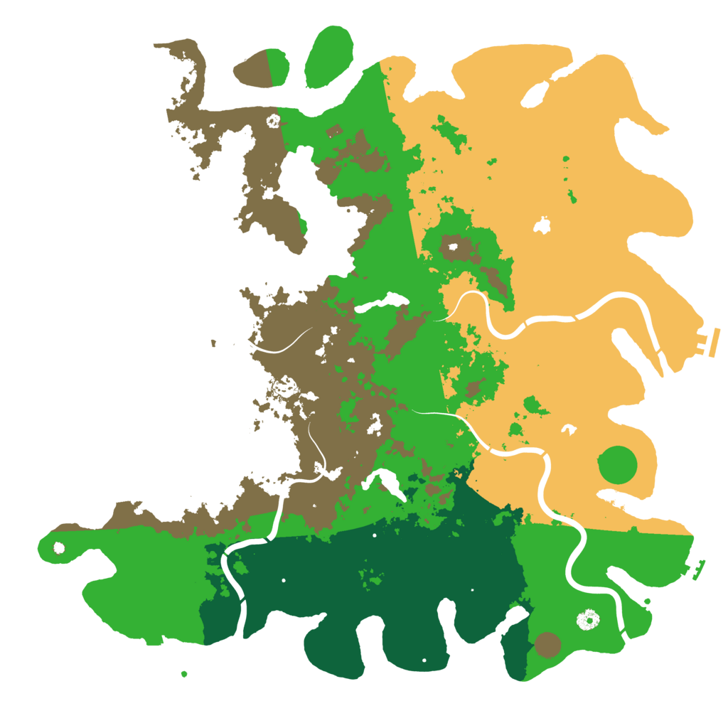 Biome Rust Map: Procedural Map, Size: 5000, Seed: 3888890