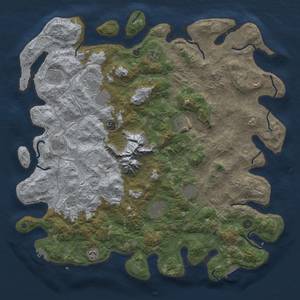 Thumbnail Rust Map: Procedural Map, Size: 5000, Seed: 3888890, 18 Monuments