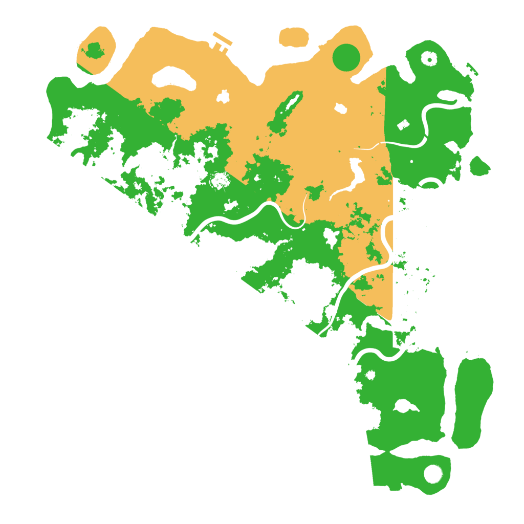Biome Rust Map: Procedural Map, Size: 5000, Seed: 1778775