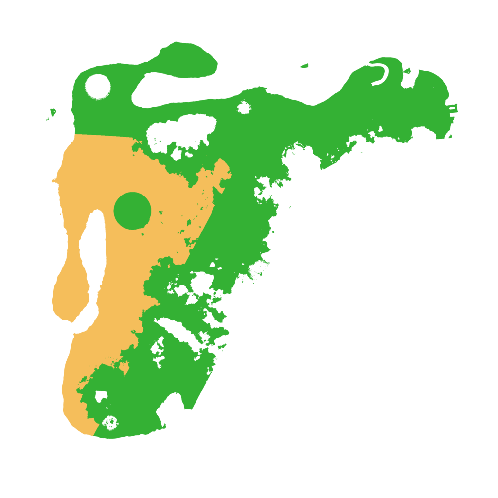 Biome Rust Map: Procedural Map, Size: 3500, Seed: 63896521