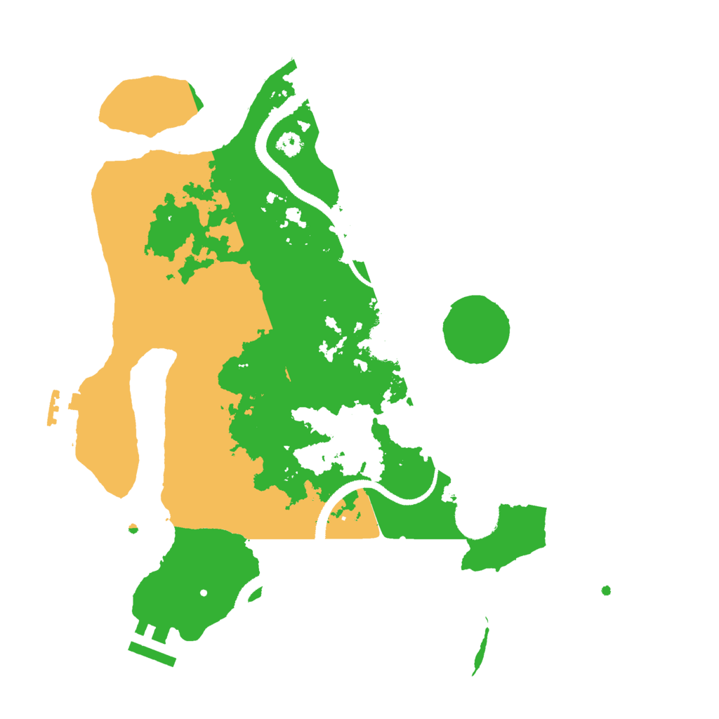 Biome Rust Map: Procedural Map, Size: 3000, Seed: 23150