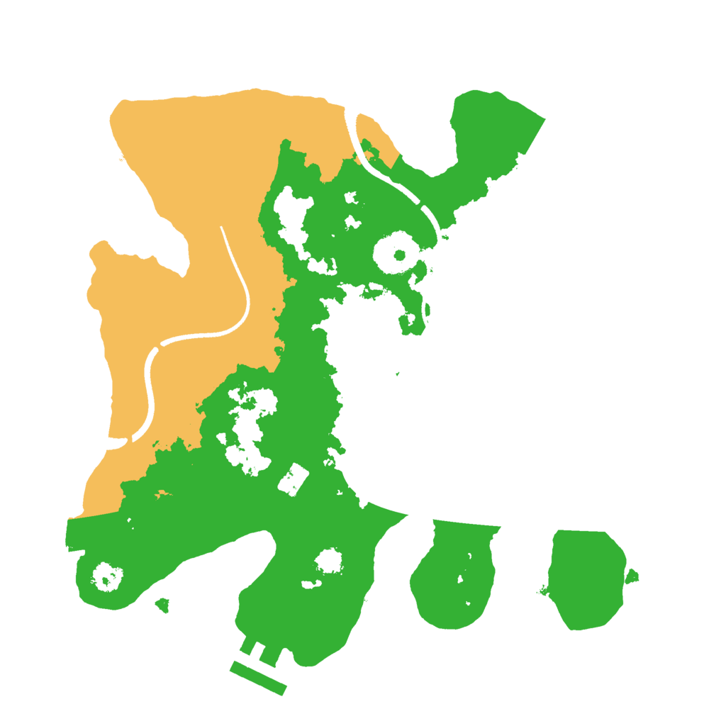 Biome Rust Map: Procedural Map, Size: 2500, Seed: 20230504