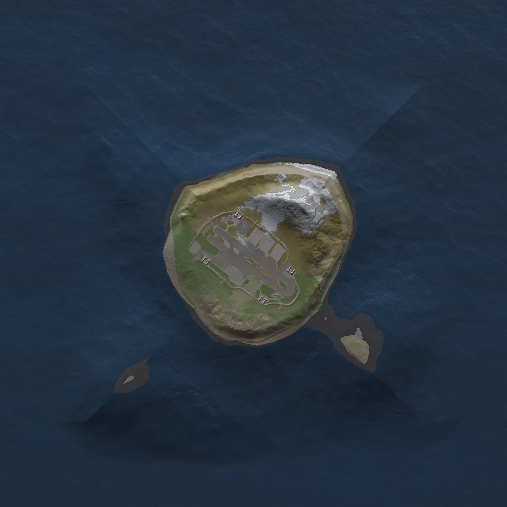 Rust Map: Barren, Size: 1500, Seed: 2492332, 3 Monuments