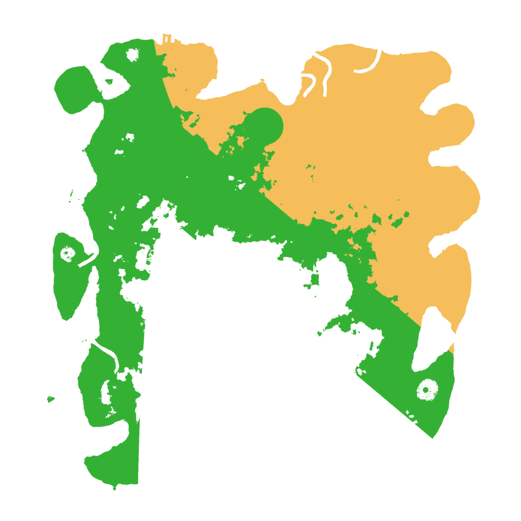 Biome Rust Map: Procedural Map, Size: 3700, Seed: 21231321