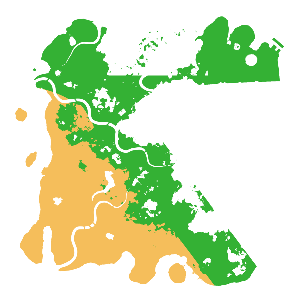 Biome Rust Map: Procedural Map, Size: 4500, Seed: 1293136643