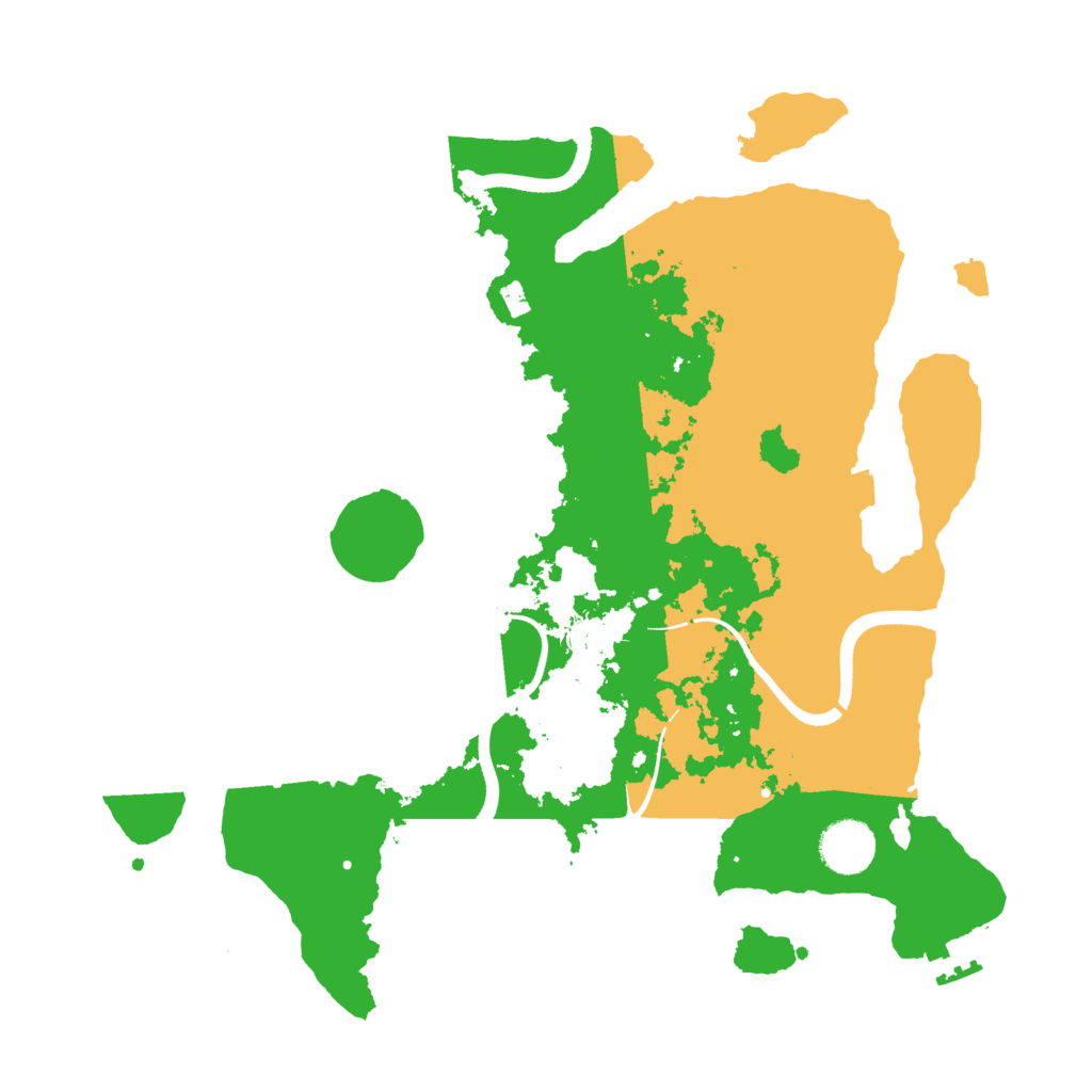 Biome Rust Map: Procedural Map, Size: 3500, Seed: 1757005
