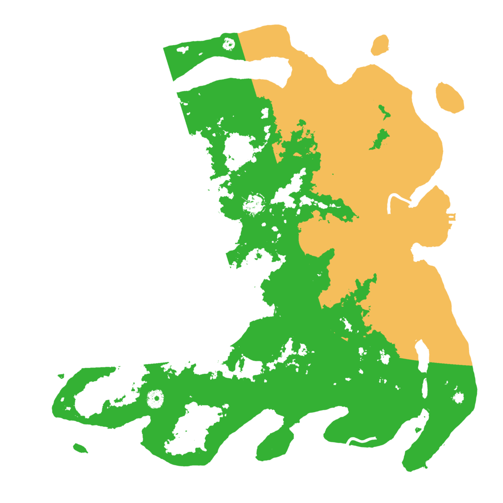 Biome Rust Map: Procedural Map, Size: 4200, Seed: 4957