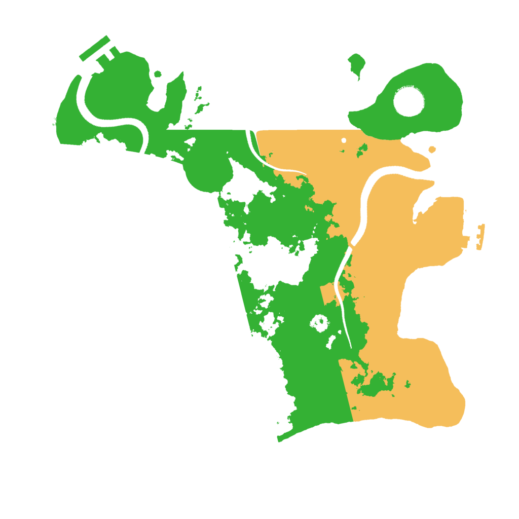 Biome Rust Map: Procedural Map, Size: 3000, Seed: 17239